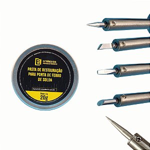 Kit 5 Pontas de reposição + Pasta mágica limpeza de pontas