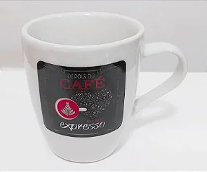Caneca de cerâmica estampada 220ml