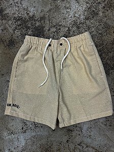 Short Linho Bege