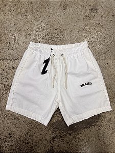 Bermuda Linho Branco/Marron