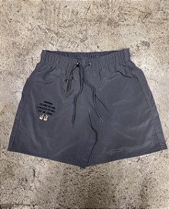 Bermuda Tactel Cinza Mãozinha