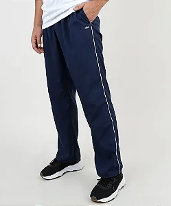 Calça Masculina Esportiva Ace Básica Com Vivo Contrastante Azul Marinho