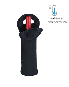 Porta Garrafa em Neoprene Boccati (preto)
