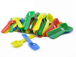 Pazinhas Plásticas para sorvete com 1000 unidades