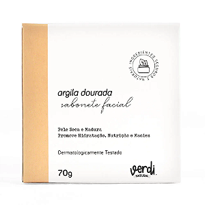 Sabonete facial em barra argila amarela - 60g