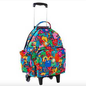 Fantagussi Mochila com Rodinhas - estampas variadas 2