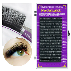 Cilios 0.07 nagaraku D caixas unitárias