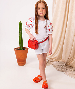 Shorts Sarja Branco