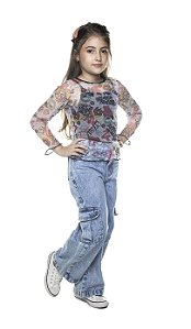 Calça Cargo Jeans
