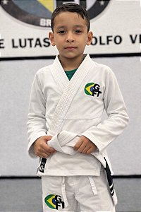 Kimono Infantil Trançadinho Branco