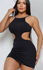 Vestido Curto Amarração nas costas