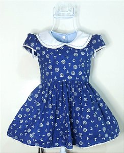 Vestido Infantil Azul Marinho