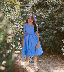 Vestido Infantil Laise Azul