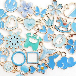 Berloque blue para colar
