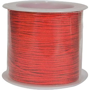 Cordão Cetim 1MM Vermelho com 20M