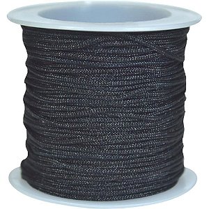Cordão de Cetim 1MM Preto com 20M
