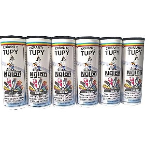 Corante em PÓ Preto TUPY para NYLON - Pacote com 06 Unidades