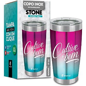 Copo Térmico Stone Cultive o BEM 500ML com TA