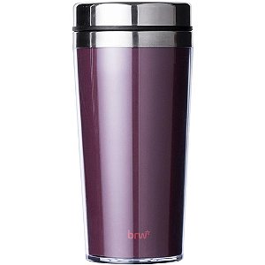 Copo Térmico Metálico 450ML Vermelho Escuro