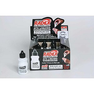 Tinta Reabastecedora para Marcador Permanente ATX 40ML Preto - Caixa com 12