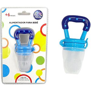 Produto para Bebê Alimentador de Silicone Azul