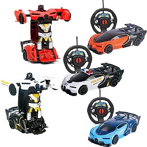Carrinho Controle Remoto Changebot Robô 4 Modelos (S)