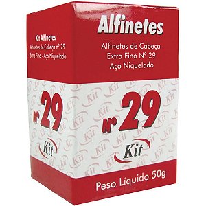 Alfinete Costura N29 AÇO Niquelado 50G