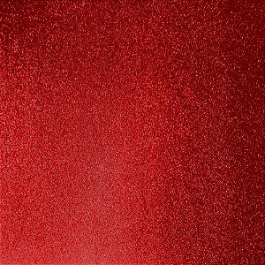 Placa em EVA com Glíter 60X40CM Vermelho 2MM - Pacote com 5 Unidades
