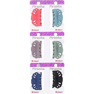 Acessório para Cabelo Piranha Luxo Colorido 4CM (S) PCT com 06