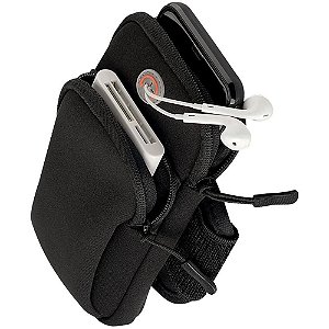 Acessório para Ginástica Porta Celular Preto para Braço