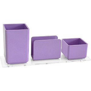 Acessório para Mesa Lápis CLIPS Lembrete Lilás