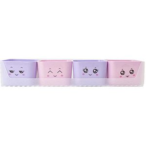 Acessório para Mesa Mini KIT Doçura com 4 Porta Objetos