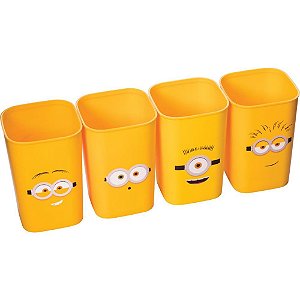 Acessório para Mesa Minions PORTA-LÁPIS 4 Peças