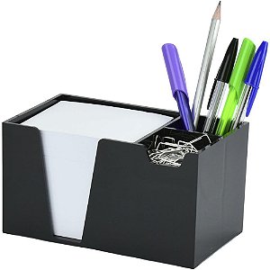 Acessório para Mesa - Organizador com Lembrete Preto