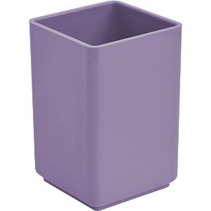 PORTA-LÁPIS Acrílico Lilás - Acessório Compacto para Mesa
