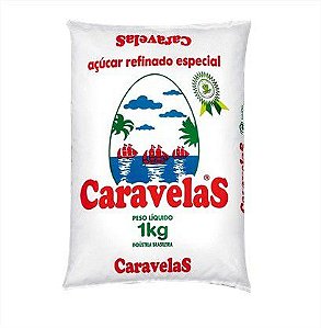 Açúcar Carávelas Refinado 1KG