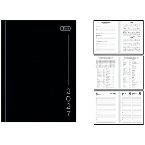 Agenda 2024 Pepper Preta CD Costurada 160F PCT com 06