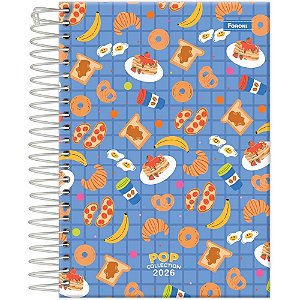 Agenda 2024 POP Collection 176 Folhas 17X16,4CM Pacote com 05 Unidades
