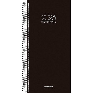 Agenda 2024 Profissional Espiral 130X280MM - Pacote com 4 Unidades