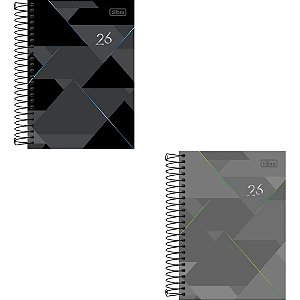 Agenda 2024 SPOT Capa Dura Espiral 200 Folhas - Pacote com 4 Unidades
