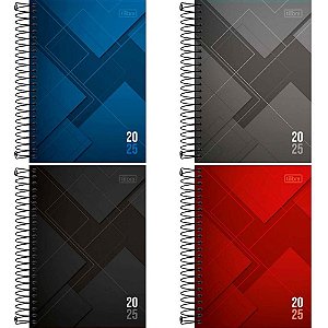 Agenda 2024 ZIP Capa Dura Espiral 176 Folhas - Tilibra (pacote com 05)
