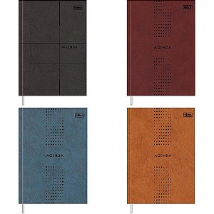 Agenda Permanente Pratika Cores CD COST 192 Folhas - Pacote com 05