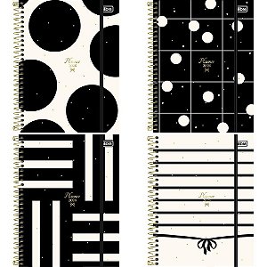 Agenda Planner 2024 WEST Village Espiral 80 Folhas Pacote com 04