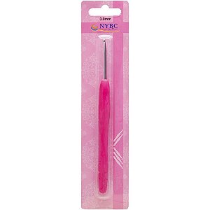Agulha para Crochê TAM3,0MM Cabo Silicone PINK