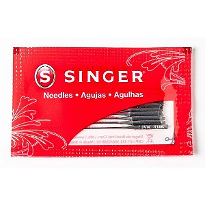 Agulha para Máquina Singer TAM09 Ponta Redonda CTCOM 10 Cartela
