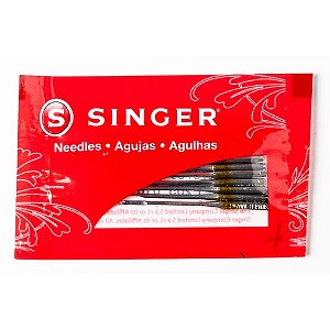 Agulha para Máquina Singer TAM16 Ponta Bola Doura CTCOM 10 Cartela