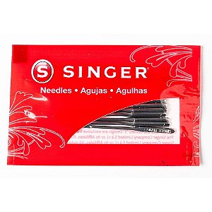 Agulha para Máquina Singer TAM18 Ponta Redonda CTCOM 10 Cartela