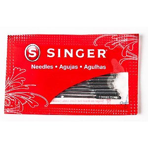 Agulha para Máquina Singer TAM21 Ponta Redonda CTCOM 10 Cartela