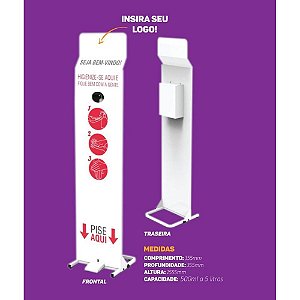 Dispenser para álcool em GEL com Acionamento por Pedal