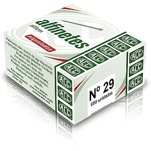 Alfinete Costura Nº 29 AÇO Niquelado 50G Pacote com 10